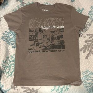 Target Taupe Main Street Market Graphic Tee